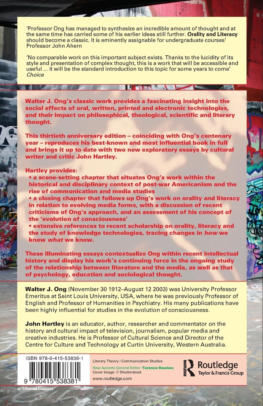 Orality and Literacy | Walter J. J. Ong