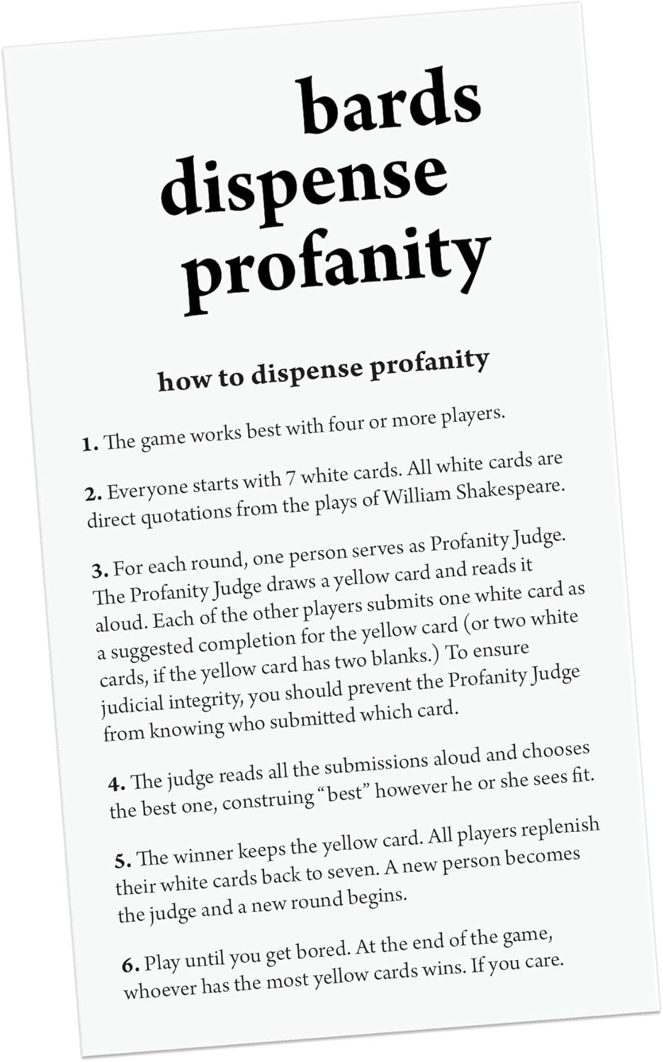 Bards Dispense Profanity | Why So Ever