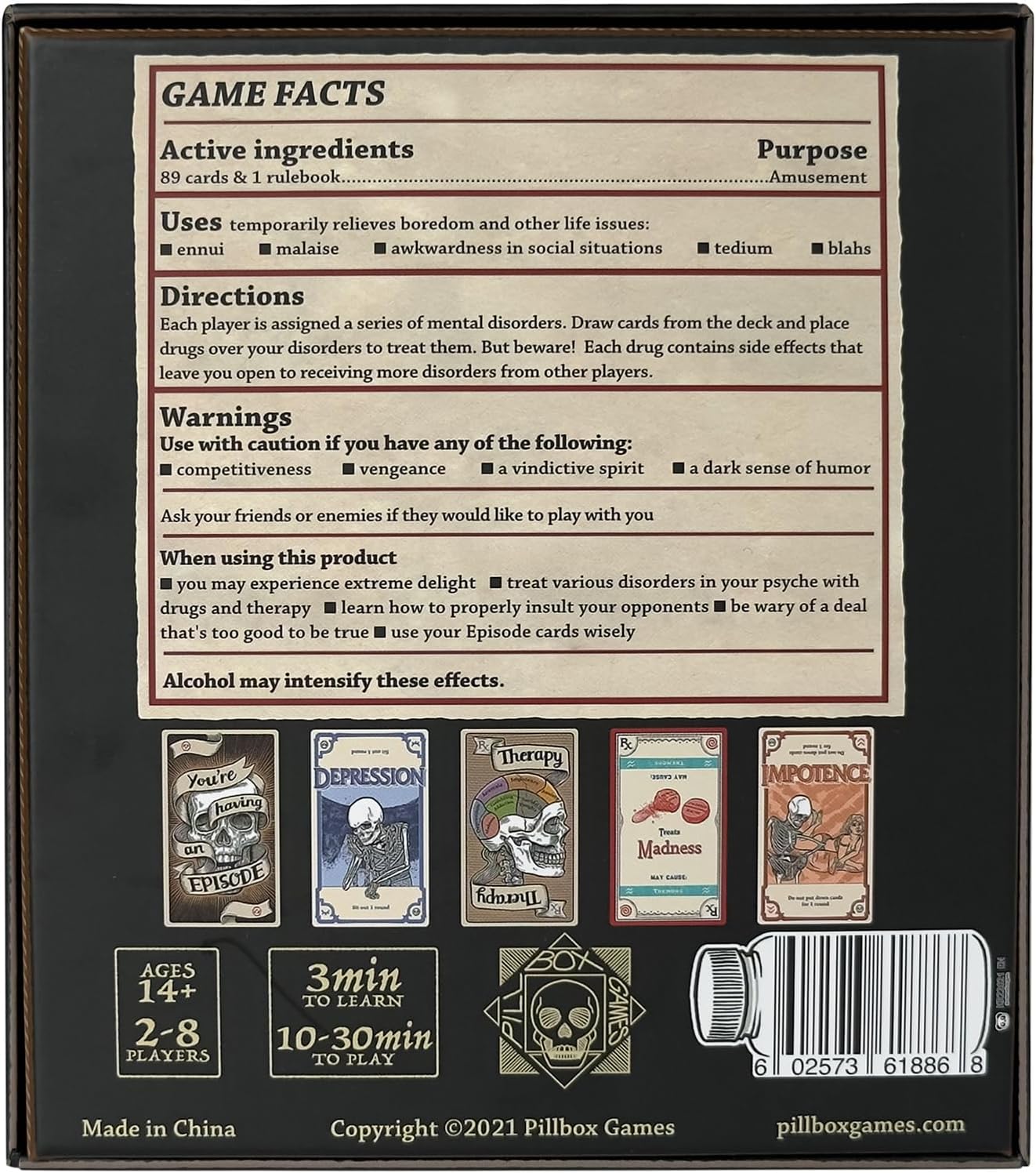Side Effects Card Game | Pillbox Games