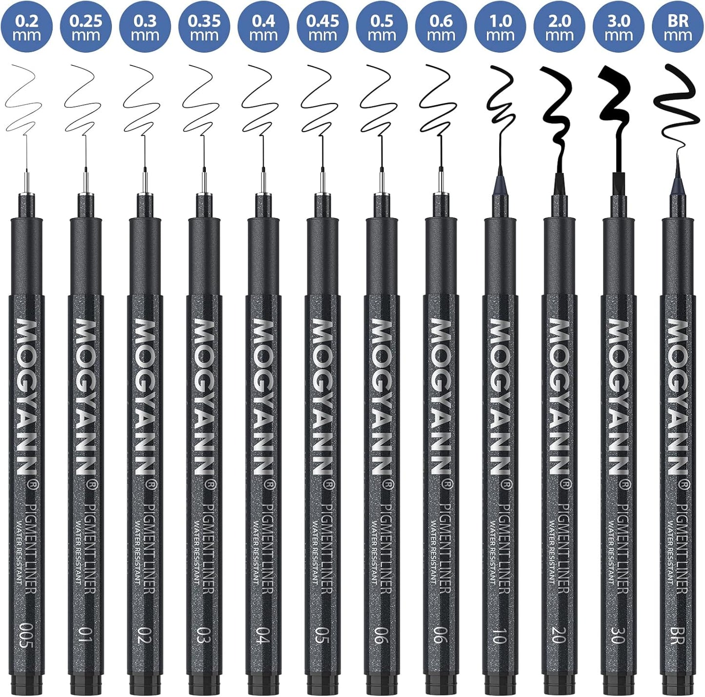Black Drawing Pens | Mogyann