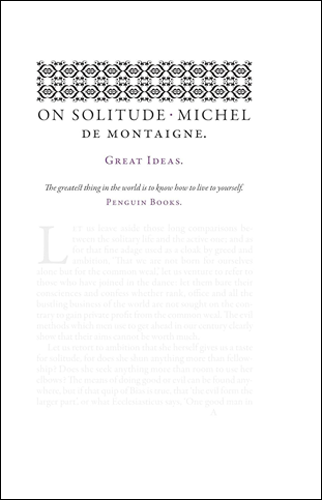 On Solitude | Michel de Montaigne