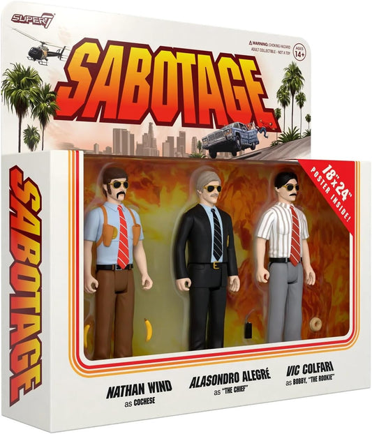 Beastie Boys Sabotage 3-Pack Reaction Figure Set | SUPER7