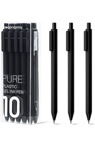 Black Gel Pens  0.5mm Fine Point | KACO