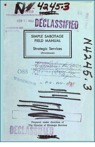 Simple Sabotage Field Manual | USOSS